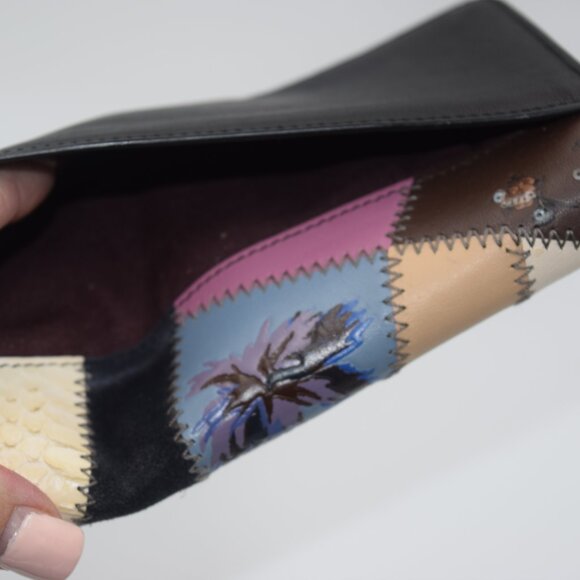 RARE Coach Dreamer Wallet Signature Patchwork Leather & Suede Wallet - Picture 5 of 16